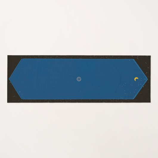 Starlight Constellation Abend Yogamatte (Vorderseite (Horizontal))