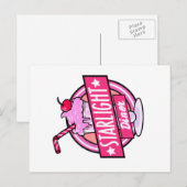Starlight Diner Milkshake Postkarte (Vorne/Hinten)