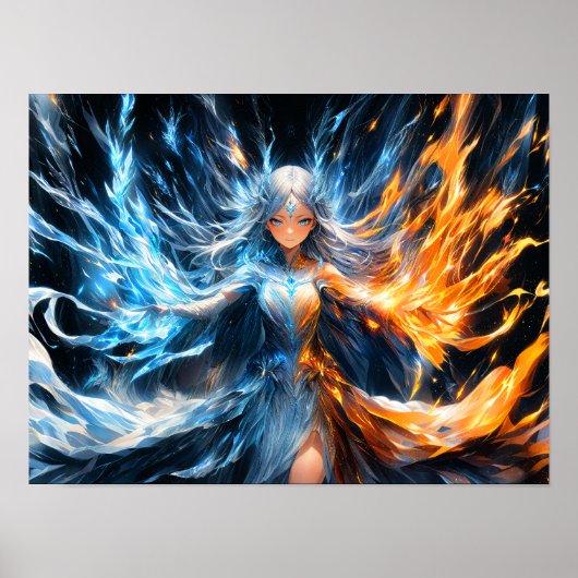 Starlight Elemental Guardian Girl Poster (Vorne)