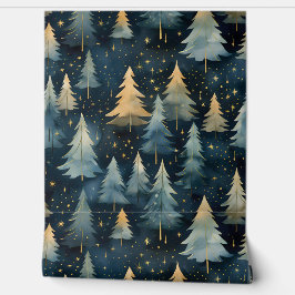 Starlight Evergreen Dreams Botanisch Tapete