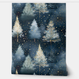 Starlight Evergreen Dreams Botanisch Tapete