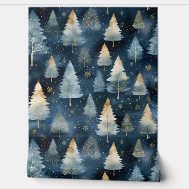 Starlight Evergreen Dreams Botanisch Tapete