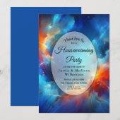 Starlight Fusion of Fire and Ice Housewarming  Einladung (Vorne/Hinten)