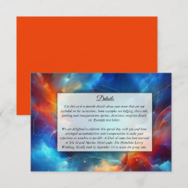 Starlight Fusion von Feuer und Eishochzeit Begleitkarte