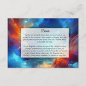 Starlight Fusion von Feuer und Eishochzeit Begleitkarte (Vorderseite)