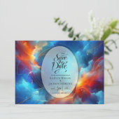 Starlight Fusion von Feuer und Eishochzeit Save The Date (Stehend Vorderseite)