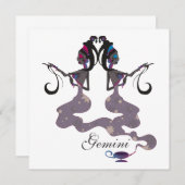 Starlight Gemini Einladungen (Vorne/Hinten)