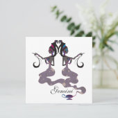 Starlight Gemini Einladungen (Stehend Vorderseite)