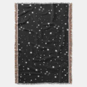 Starlight Glitzern Schwarz-Weiß-Stars Decke (Vorderseite Vertikal)