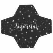 Starlight Glitzern Schwarz-Weiß-Stars Fußball (Flach)