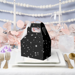 Starlight Glitzern Schwarz-Weiß-Stars Geschenkschachtel