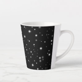 Starlight Glitzern Schwarz-Weiß-Stars Milchtasse