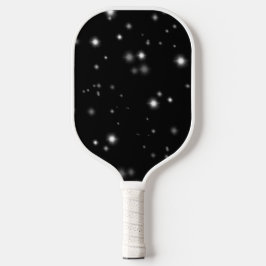 Starlight Glitzern Schwarz-Weiß-Stars Pickleball Schläger