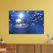 Starlight Globe Christmas Canvas Print Leinwanddruck (Insitu (Wohnzimmer))
