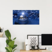 Starlight Globe Christmas Print Poster (Heimbüro)