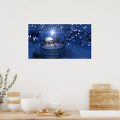 Starlight Globe Christmas Print Poster (Küche)