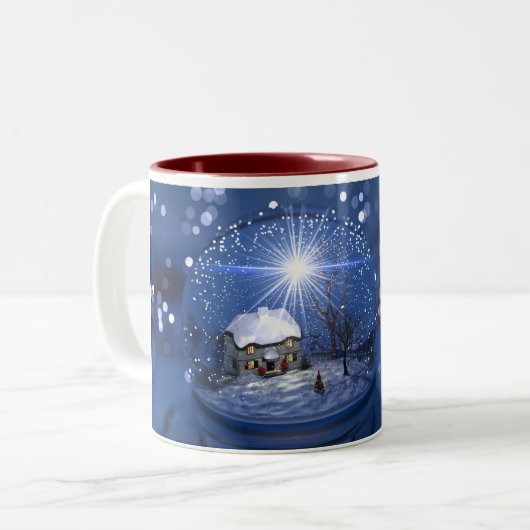 Starlight Globe-Tasse Zweifarbige Tasse (Vorderseite Links)
