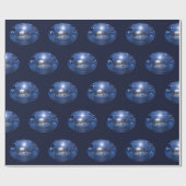 Starlight Globe Weihnachts-Wrapper Geschenkpapier (Flach)