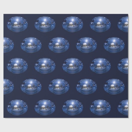 Starlight Globe Weihnachts-Wrapper Geschenkpapier (Flach)