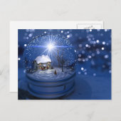 Starlight Globe Weihnachtskarte Feiertagspostkarte (Vorne/Hinten)