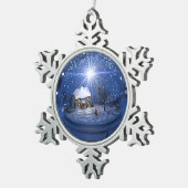 Starlight Globe Weihnachtsschmuck Schneeflocken Zinn-Ornament (Rechts)