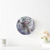 Starlight Grace - Celestial Princess of Dawn Runde Wanduhr (Zuhause)