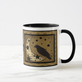 Starlight-Krähen-Primitiv-Tasse Tasse