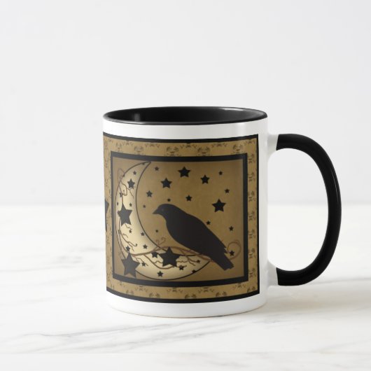 Starlight-Krähen-Primitiv-Tasse Tasse (Rechts)