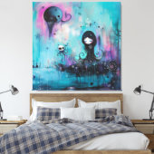Starlight Leinwanddruck (Insitu (Schlafzimmer))
