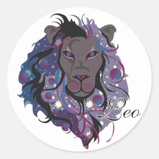 Starlight Leo Stickers (Vorderseite)