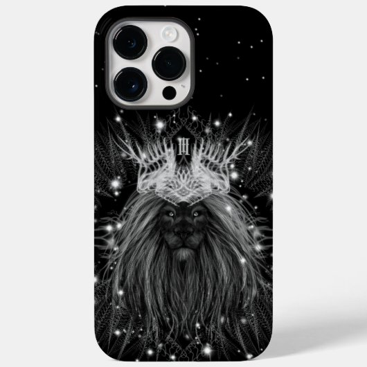 Starlight Lion mit Crosstramm Case-Mate iPhone Hülle (Rückseite)