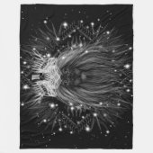 Starlight Lion mit Crosstramm Fleecedecke (Vorderseite)