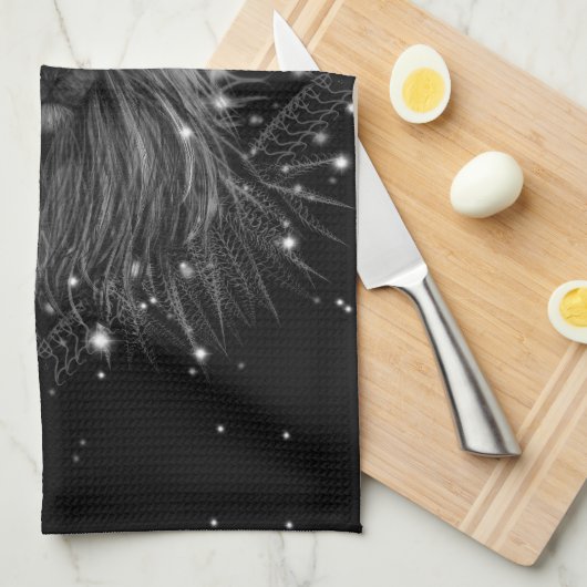 Starlight Lion mit Crosstramm Geschirrtuch (Viertel Falte)