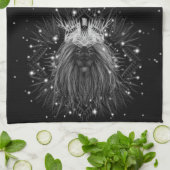 Starlight Lion mit Crosstramm Geschirrtuch (Gefaltet)