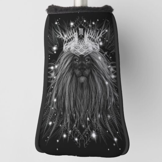 Starlight Lion mit Crosstramm Golf Headcover (Rotieren 90)