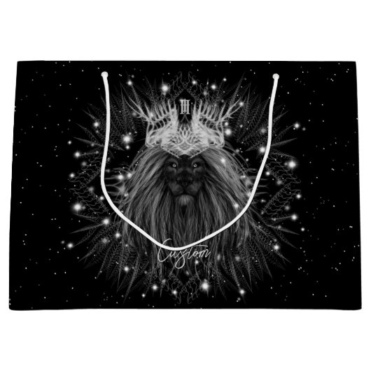 Starlight Lion mit Crosstramm Große Geschenktüte (Vorderseite)
