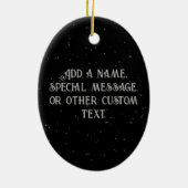 Starlight Lion mit Crosstramm Keramik Ornament (Hinten)