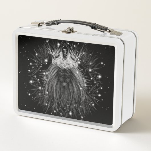 Starlight Lion mit Crosstramm Metall Brotdose (Vorderseite)