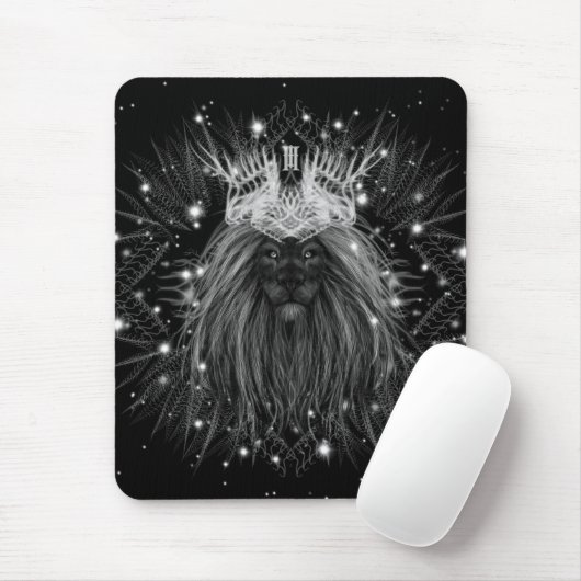 Starlight Lion mit Crosstramm Mousepad (Mit Mouse)