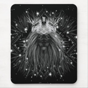 Starlight Lion mit Crosstramm Mousepad