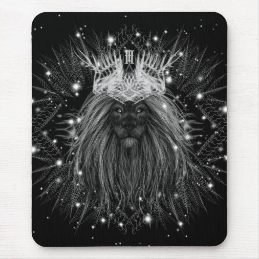 Starlight Lion mit Crosstramm Mousepad (Vorne)