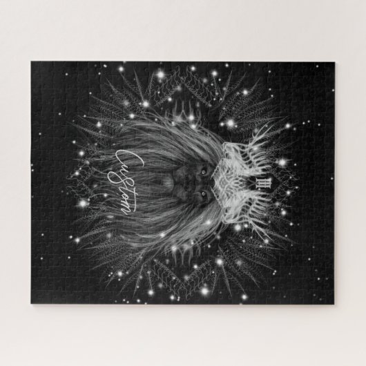 Starlight Lion mit Crosstramm Puzzle (Horizontal)