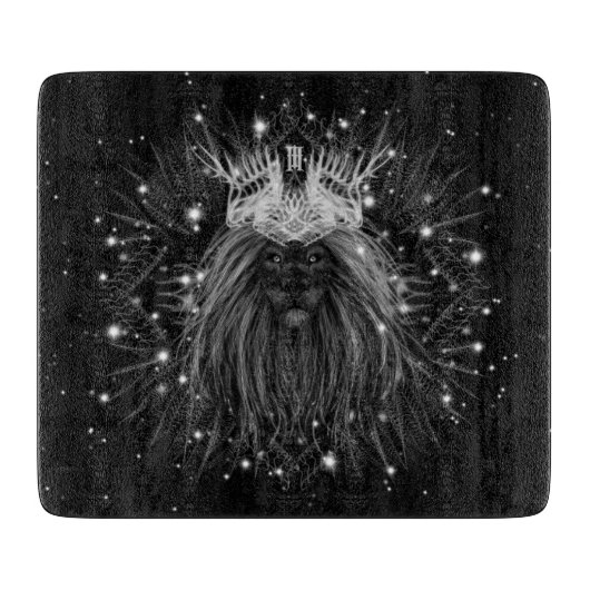 Starlight Lion mit Crosstramm Schneidebrett (Vorderseite)