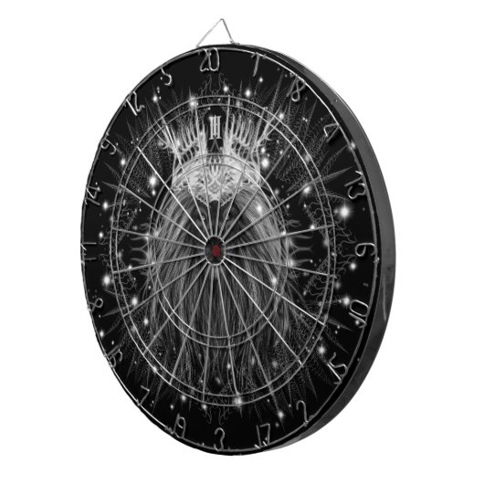 Starlight Lion mit Crosstramm-Schwarz Dartscheibe (Vorderseite rechts)