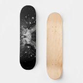 Starlight Lion mit Crosstramm-Schwarz Skateboard (Vorderseite)