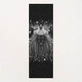 Starlight Lion mit Crosstramm-Schwarz Yogamatte (Vorderseite)
