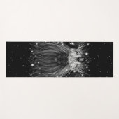 Starlight Lion mit Crosstramm-Schwarz Yogamatte (Vorderseite (Horizontal))