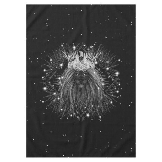 Starlight Lion mit Crosstramm Tischdecke (Vorderseite)