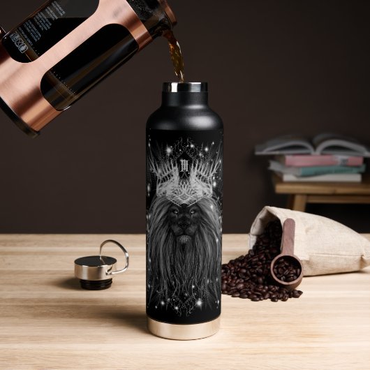 Starlight Lion mit Crosstramm Trinkflasche (Kaffee)
