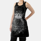 Starlight Lion mit Kronen-Monogramm-Zitat Schürze (InSitu)